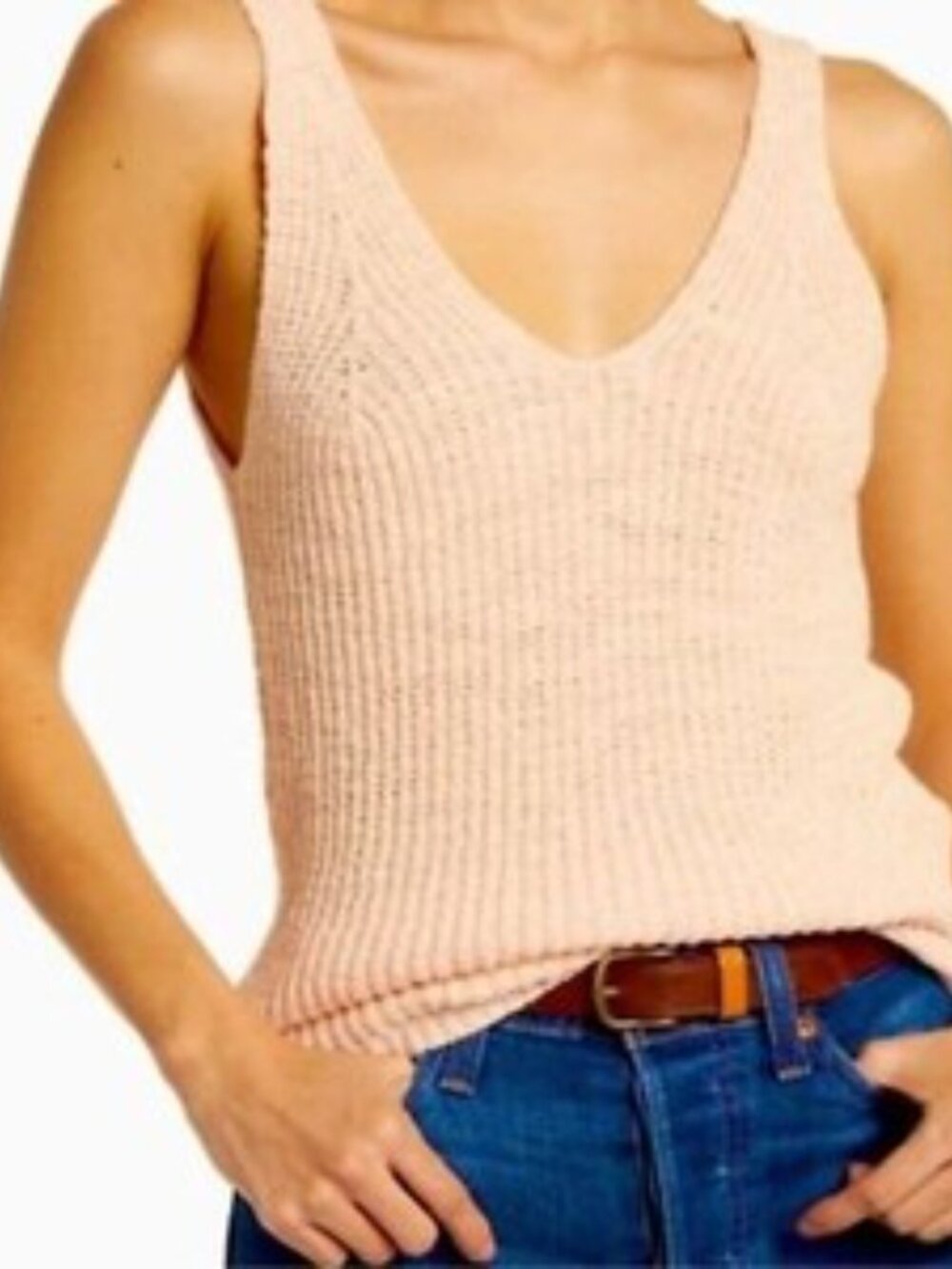NWT Madewell Monterey Sweater Tank Lucid Pink Size M